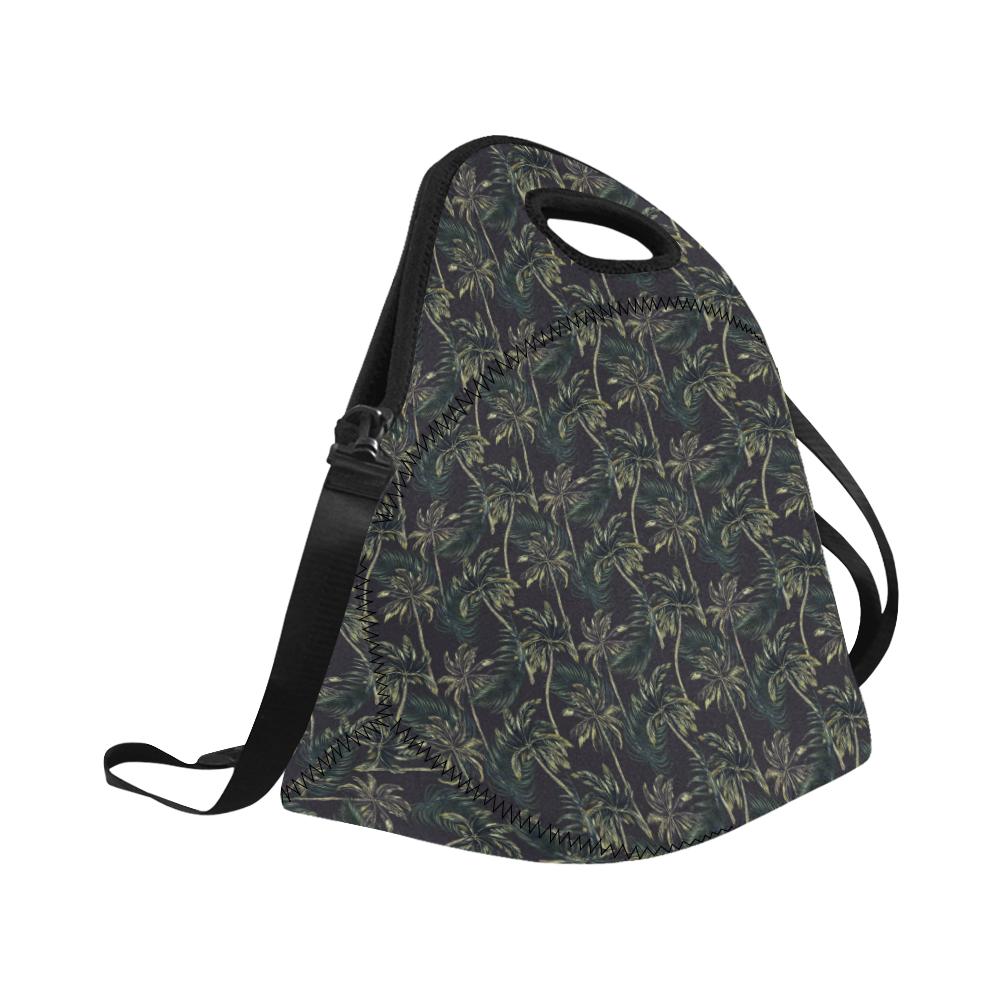 Palm Tree Background Design Print Neoprene Lunch Bag (Model 1669)(Large)-JTAMIGO.COM