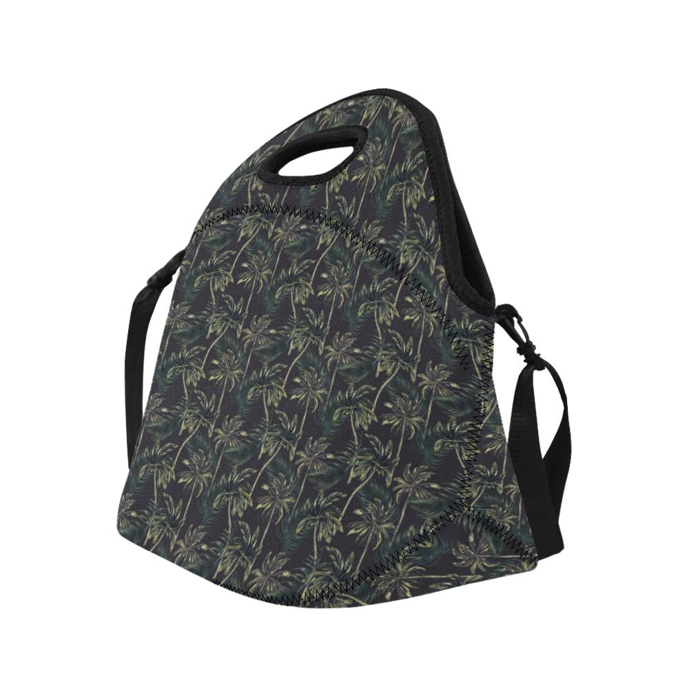 Palm Tree Background Design Print Neoprene Lunch Bag (Model 1669)(Large)-JTAMIGO.COM