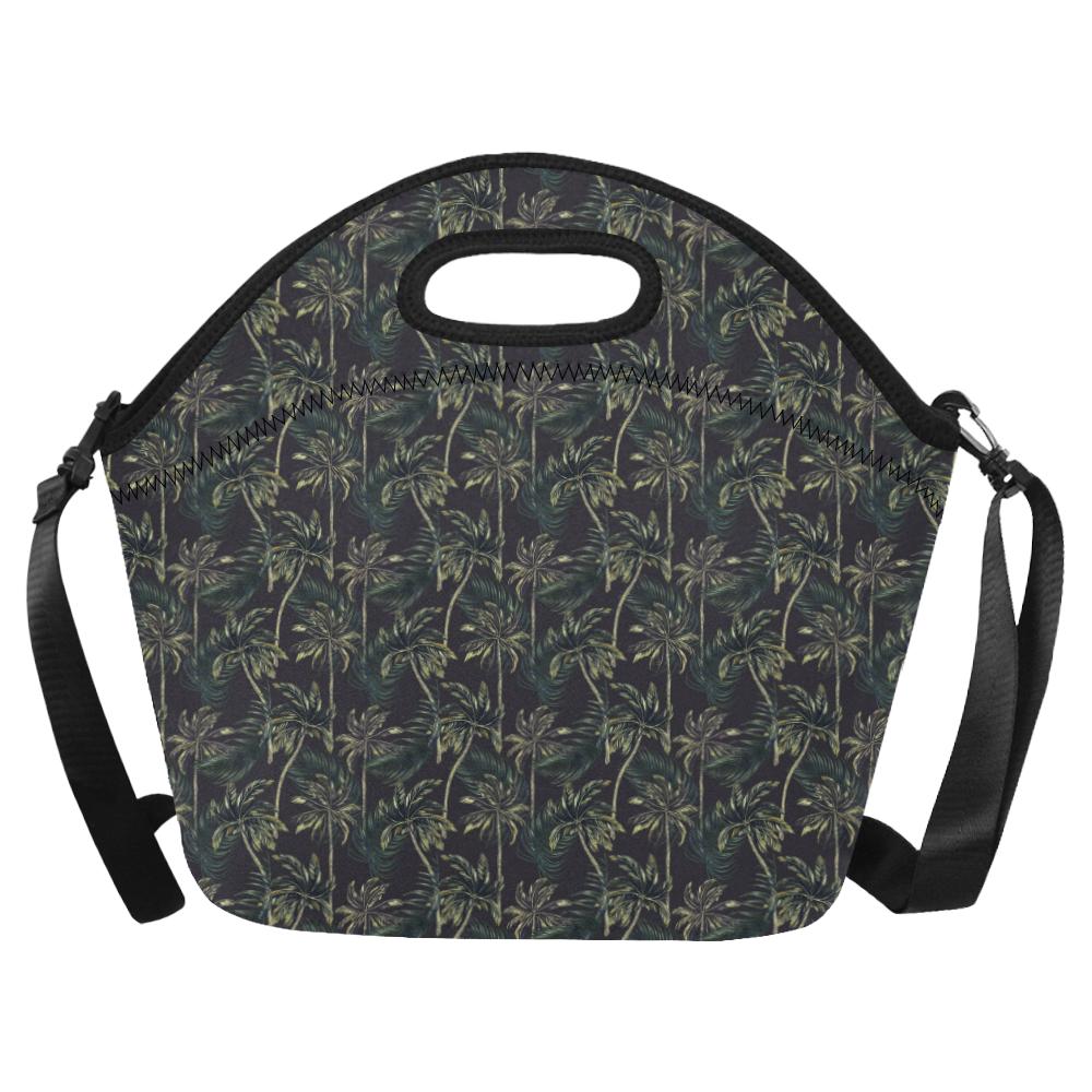 Palm Tree Background Design Print Neoprene Lunch Bag (Model 1669)(Large)-JTAMIGO.COM