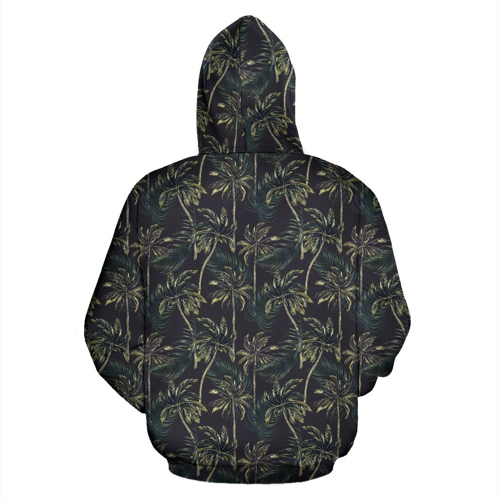 Palm Tree Background Design Print Pullover Hoodie