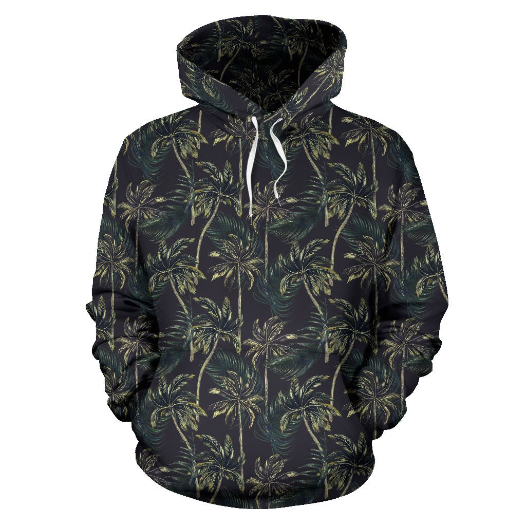 Palm Tree Background Design Print Pullover Hoodie