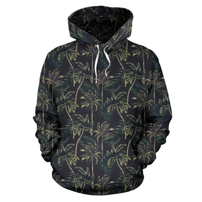 Palm Tree Background Design Print Pullover Hoodie