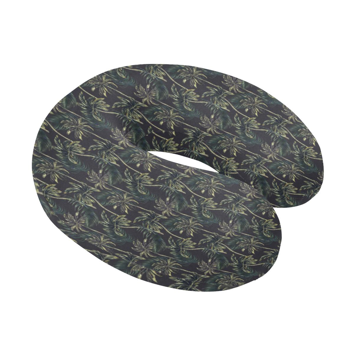 Palm Tree Background Design Print U-Shaped Travel Neck Pillow-JTAMIGO.COM