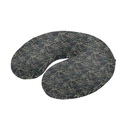 Palm Tree Background Design Print U-Shaped Travel Neck Pillow-JTAMIGO.COM