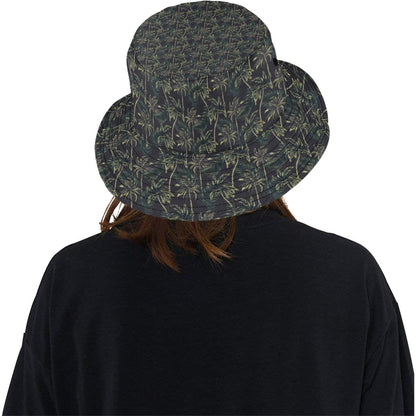 Palm Tree Background Design Print Unisex Bucket Hat