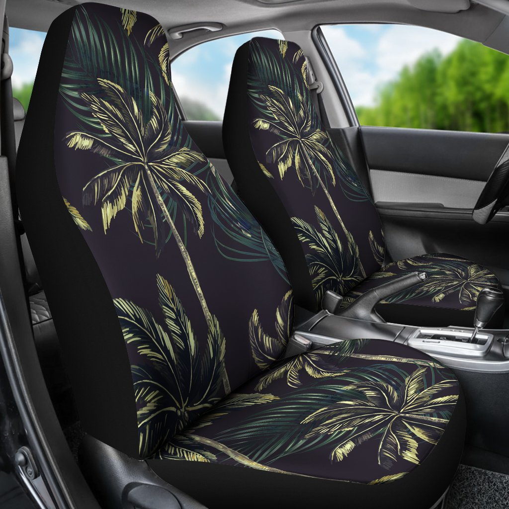 Palm Tree Background Design Print Universal Fit Car Seat Covers