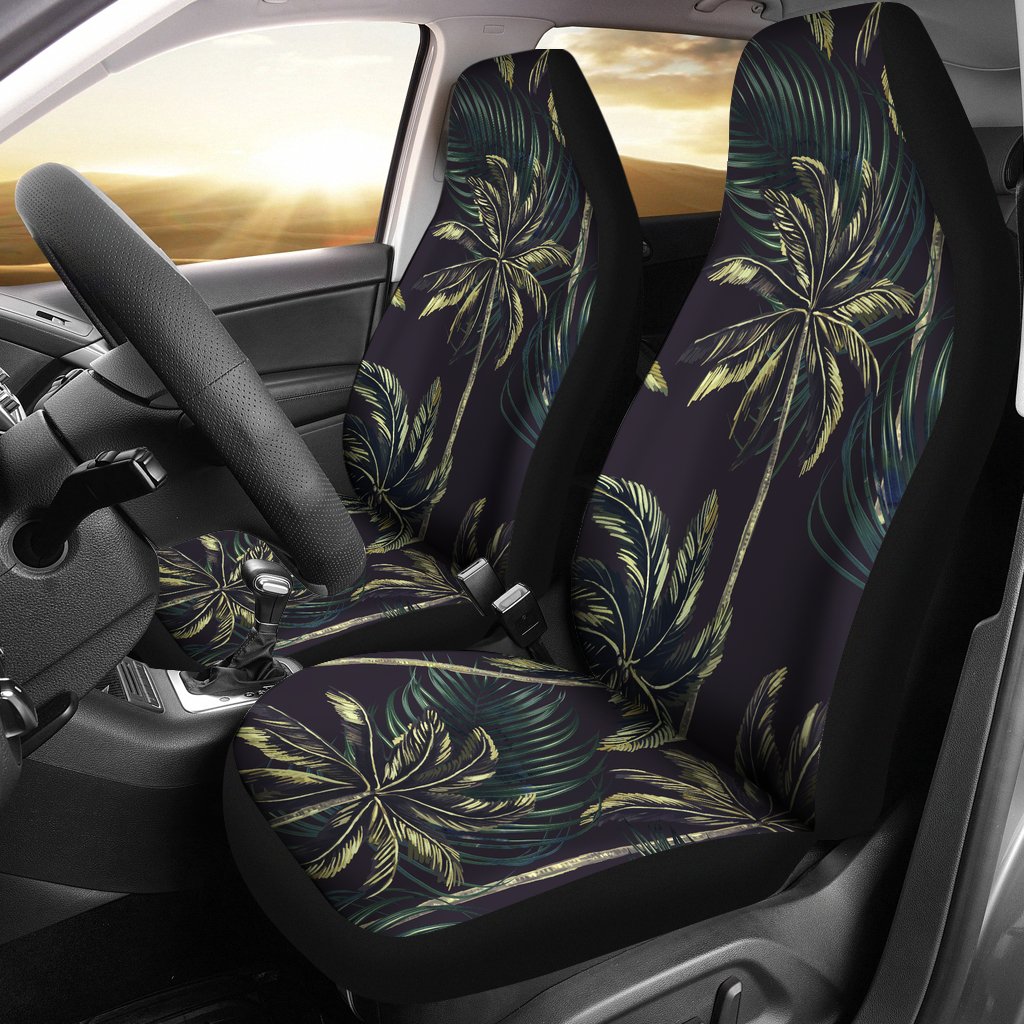 Palm Tree Background Design Print Universal Fit Car Seat Covers