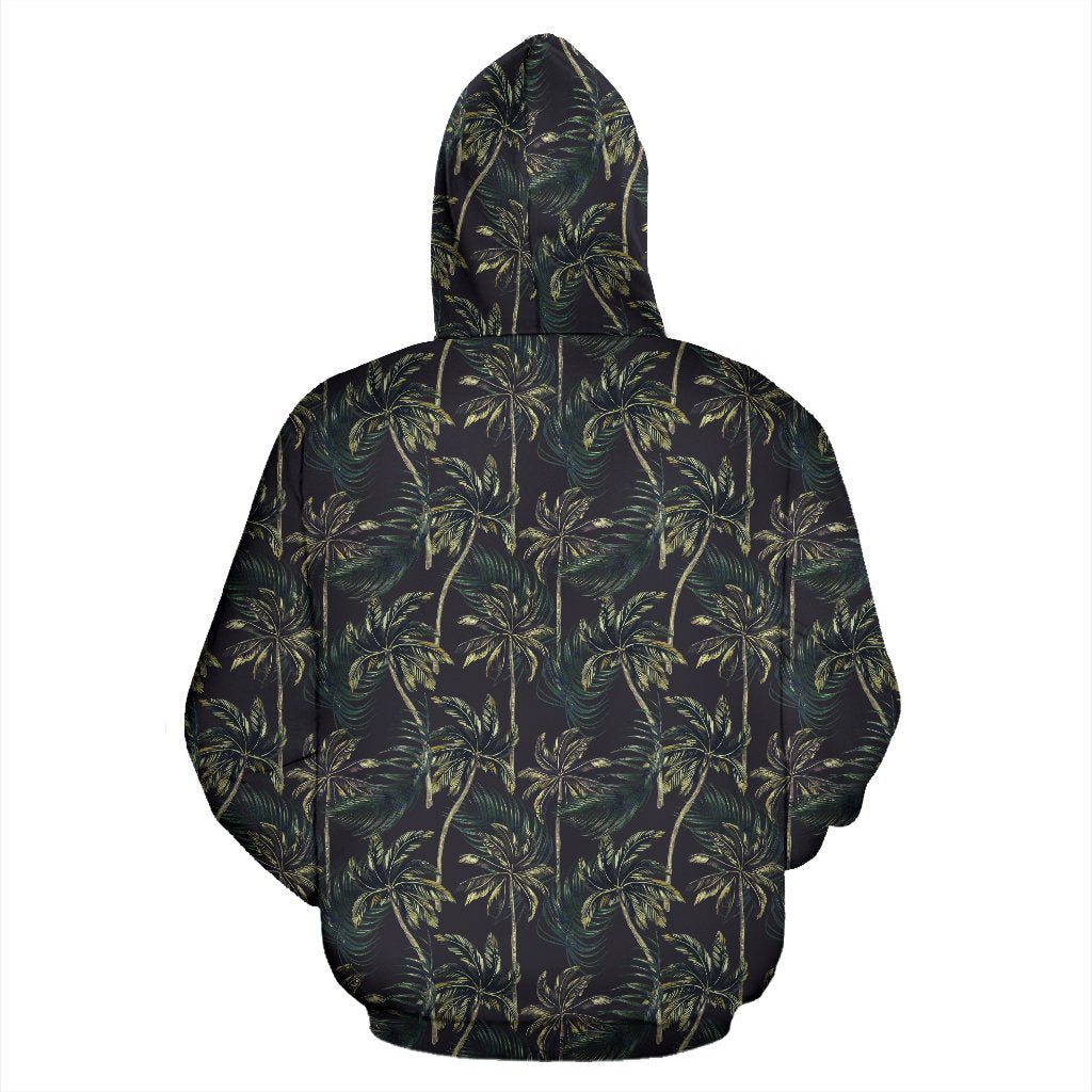 Palm Tree Background Design Print Zip Up Hoodie