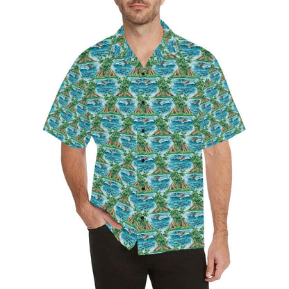 Palm Tree Hawaiian Themed Design Print Men Aloha Hawaiian Shirt