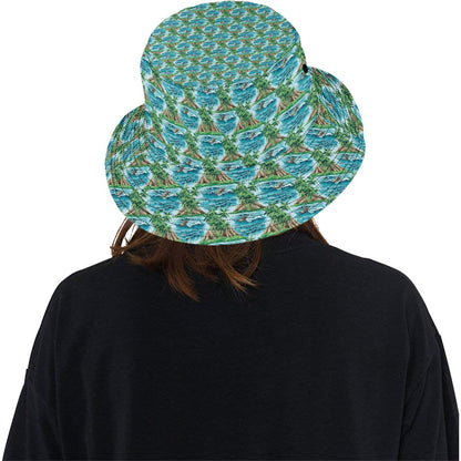 Palm Tree Hawaiian Themed Design Print Unisex Bucket Hat