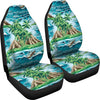 Palm Tree Hawaiian Themed Design Print Universal Fit Car Seat Covers