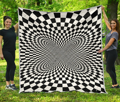 Palm Tree Rainbow Themed Print Premium Quilt-JTAMIGO.COM