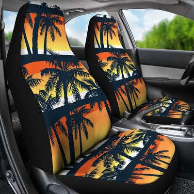 Palm Tree Sunset Design Print Universal Fit Car Seat Covers