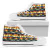 Palm Tree Sunset Design Print Women High Top Shoes