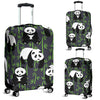 Panda Bear Bamboo Themed Print Luggage Cover Protector