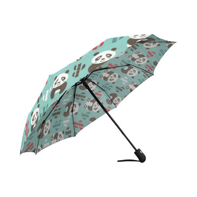 Panda Bear Cute Themed Print Automatic Foldable Umbrella