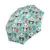 Panda Bear Cute Themed Print Automatic Foldable Umbrella