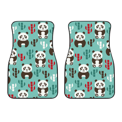 Panda Bear Cute Themed Print Car Floor Mats