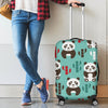 Panda Bear Cute Themed Print Luggage Cover Protector