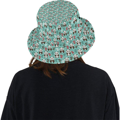 Panda Bear Cute Themed Print Unisex Bucket Hat