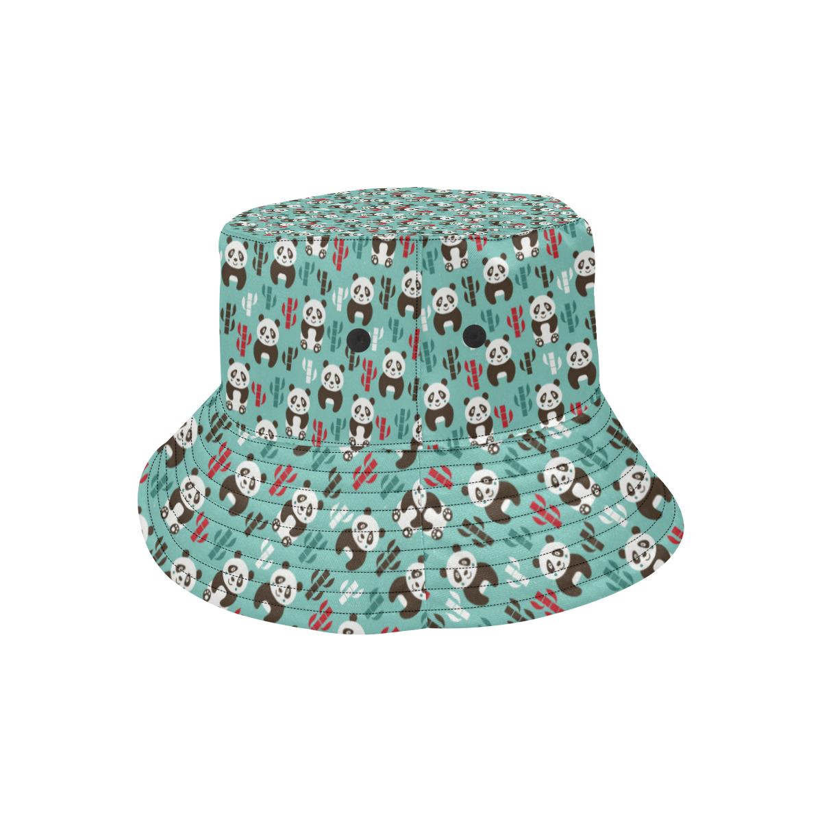 Panda Bear Cute Themed Print Unisex Bucket Hat