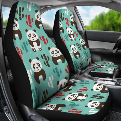 Panda Bear Cute Themed Print Universal Fit Car Seat Covers