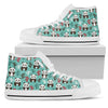 Panda Bear Cute Themed Print Women High Top Shoes