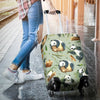 Panda Bear Design Bamboo Print Luggage Cover Protector
