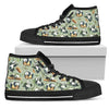 Panda Bear Design Bamboo Print Women High Top Shoes