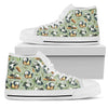 Panda Bear Design Bamboo Print Women High Top Shoes