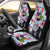 Panda Bear Flower Design Themed Print Universal Fit Car Seat Covers