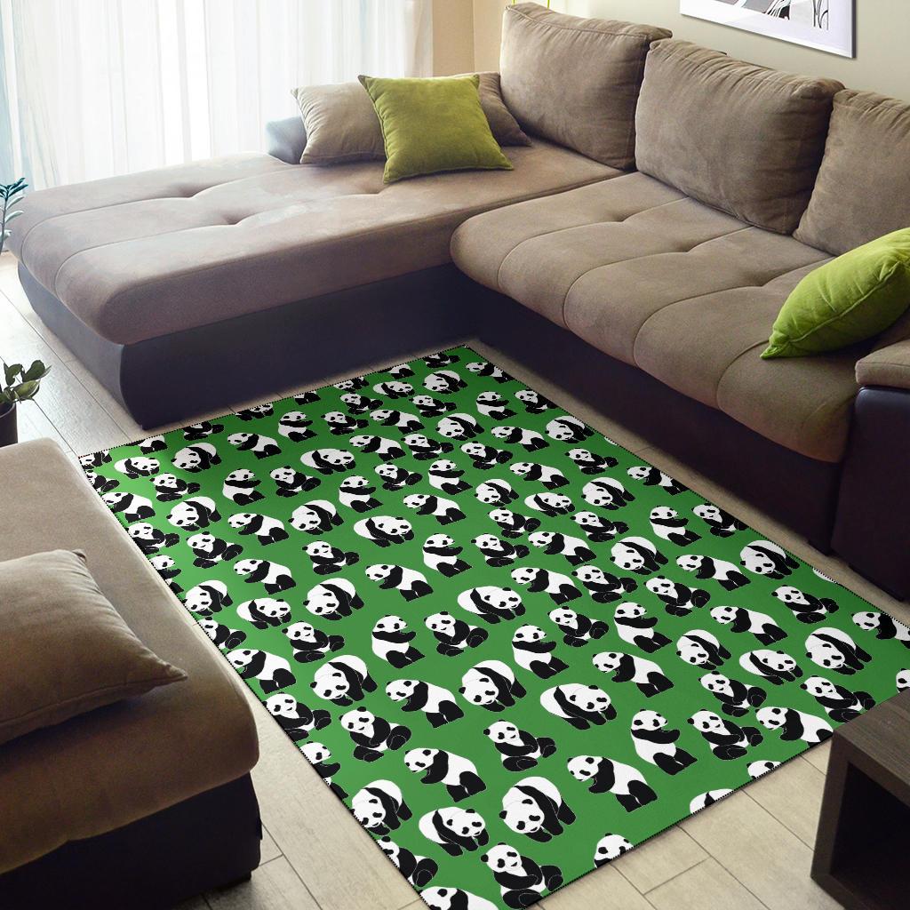 Panda Bear Pattern Themed Print Area Rugs-JTAMIGO.COM