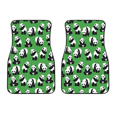 Panda Bear Pattern Themed Print Car Floor Mats