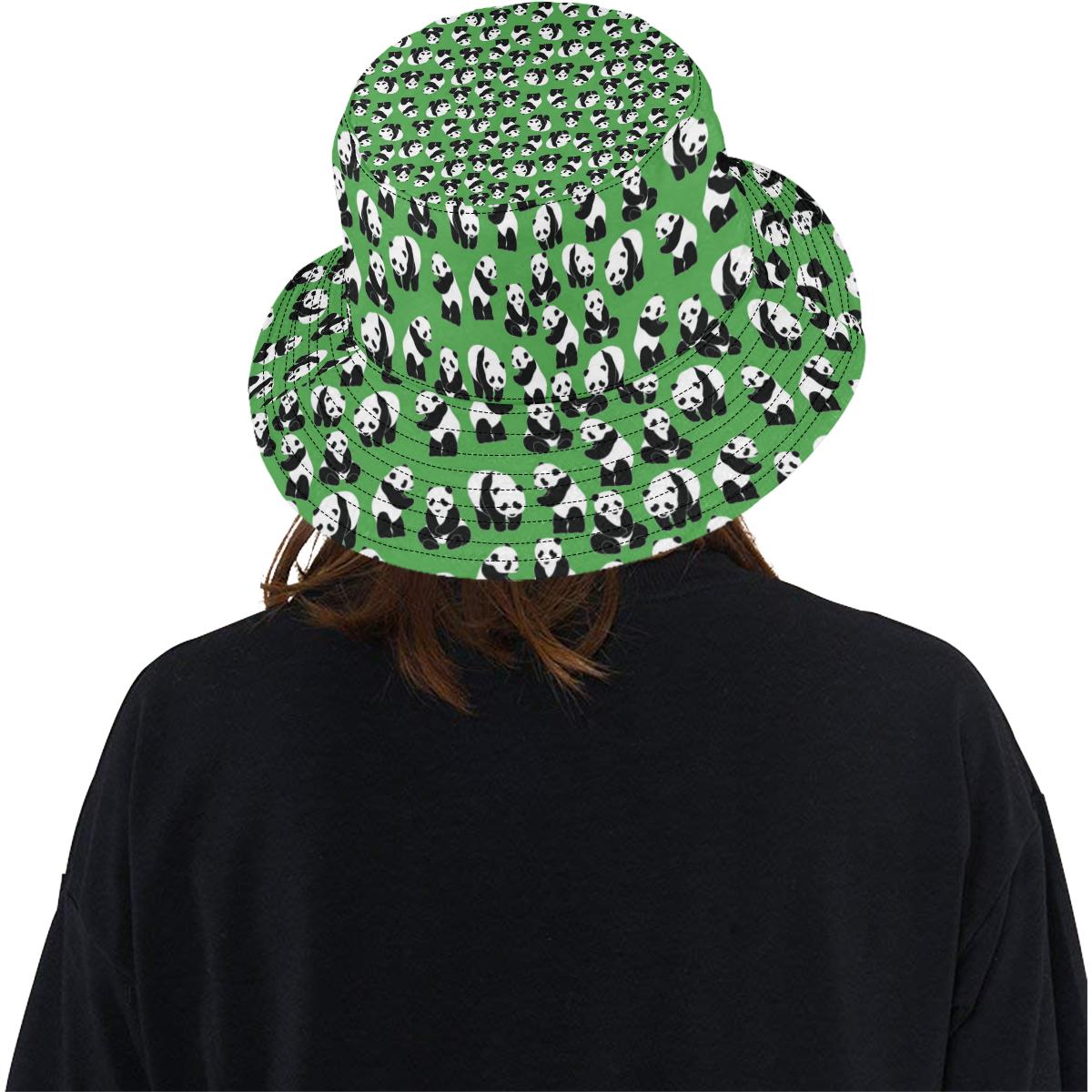 Panda Bear Pattern Themed Print Unisex Bucket Hat
