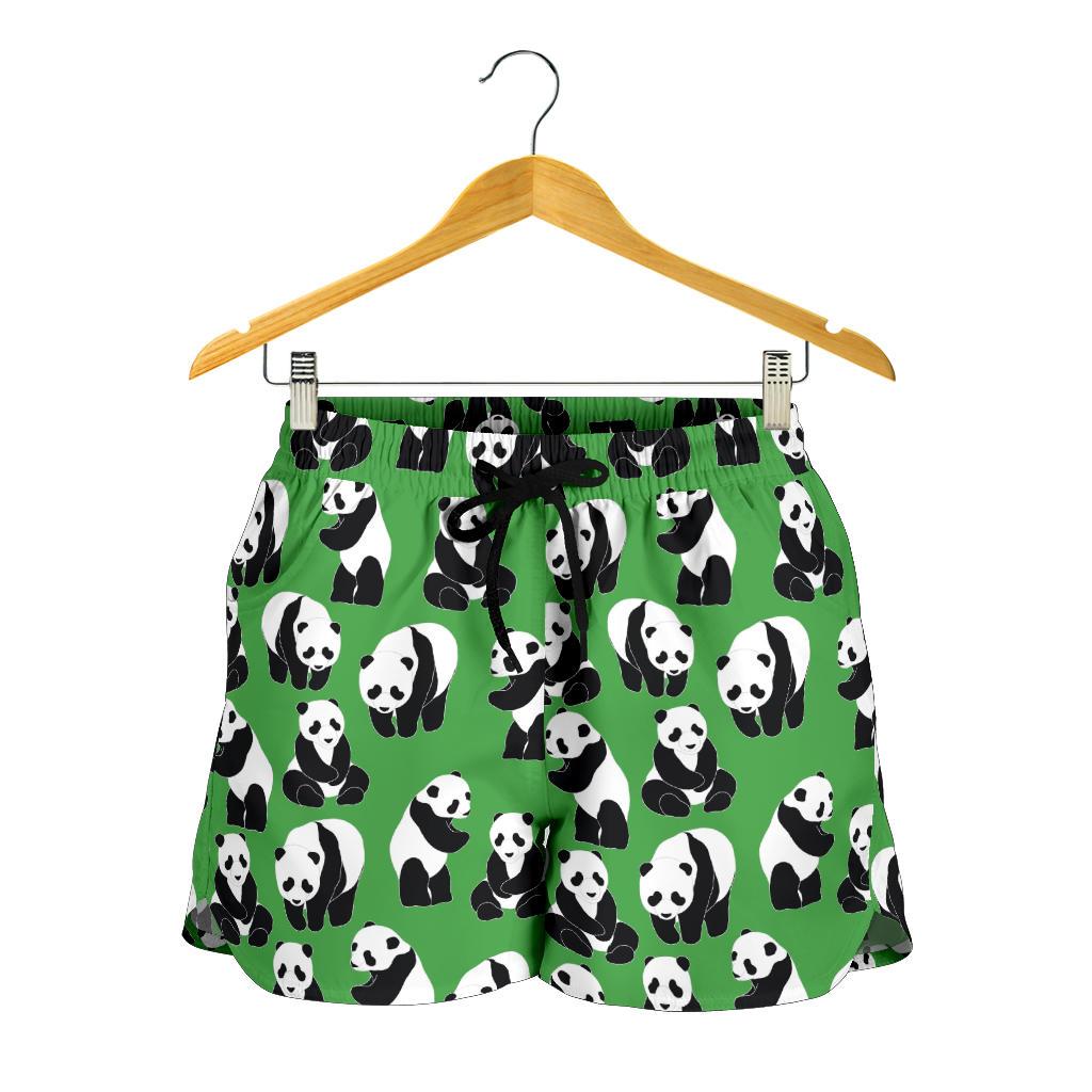 Panda Bear Pattern Themed Print Women Shorts-JTAMIGO.COM