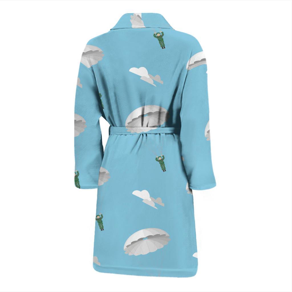 Paratrooper Pattern Print Design A02 Men Bathrobe-JORJUNE.COM