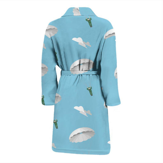 Paratrooper Pattern Print Design A02 Men Bathrobe-JORJUNE.COM