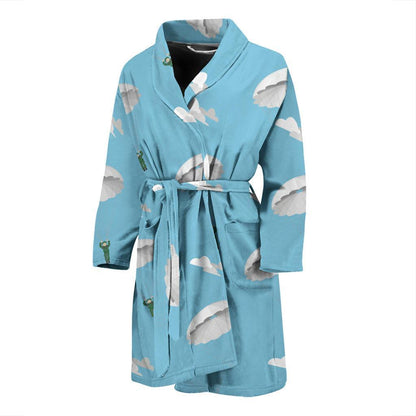 Paratrooper Pattern Print Design A02 Men Bathrobe-JORJUNE.COM