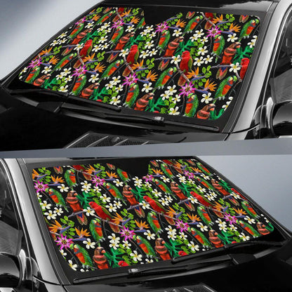 Parrot Design Print Car Sun Shade For Windshield