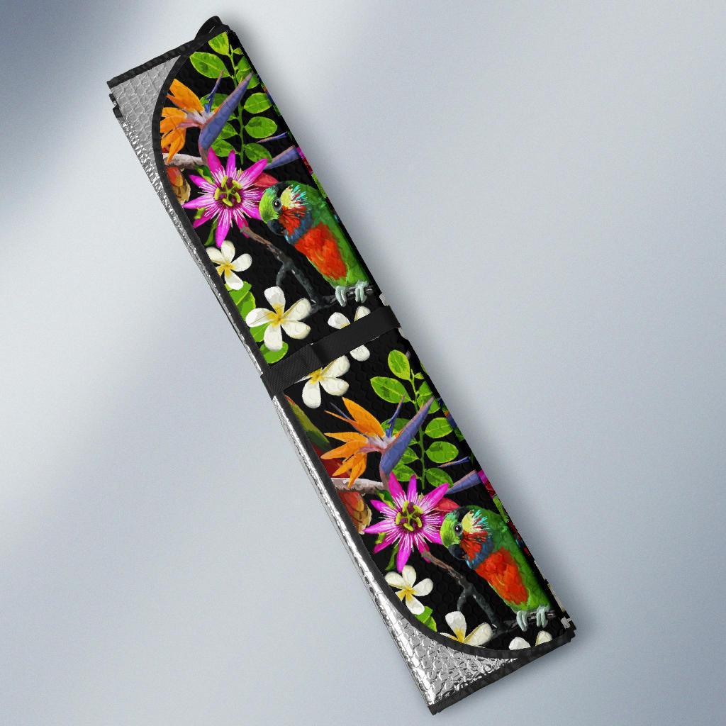 Parrot Design Print Car Sun Shade For Windshield