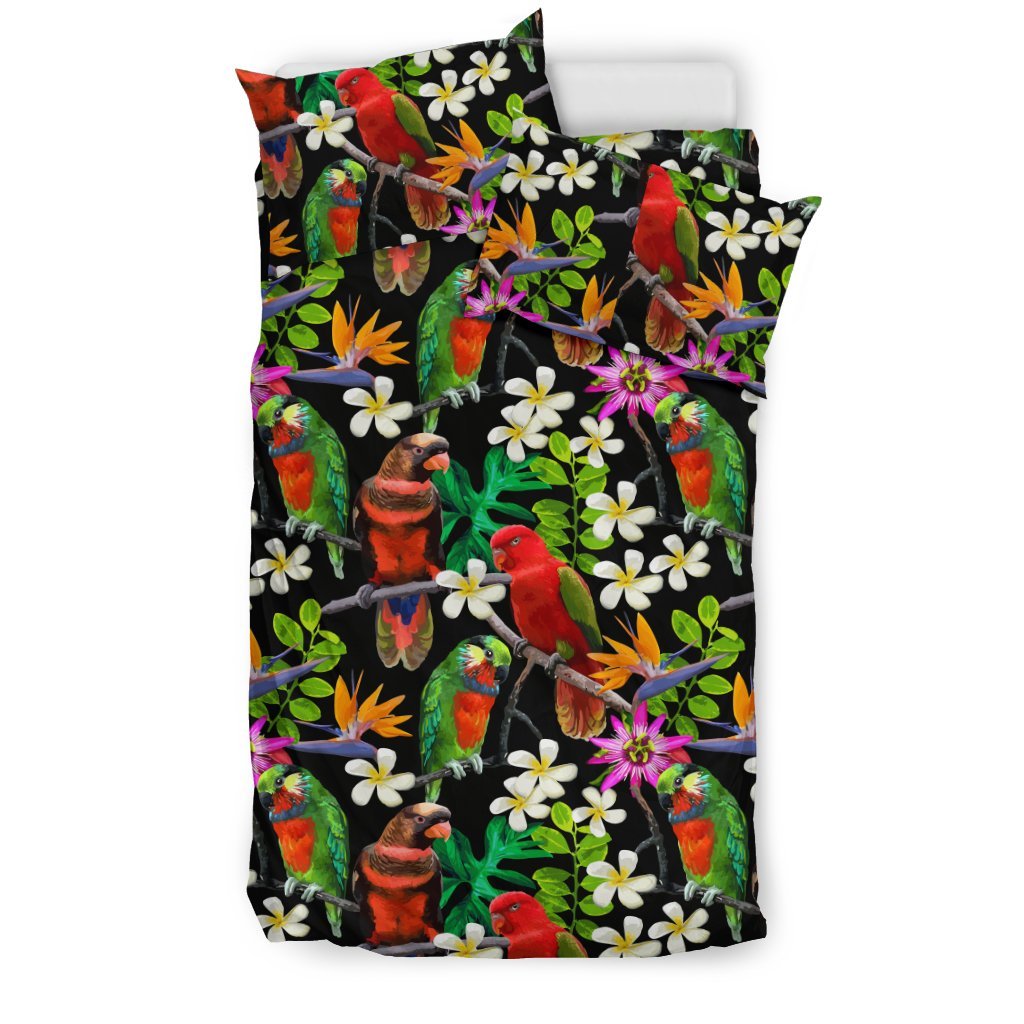 Parrot Design Print Duvet Cover Bedding Set