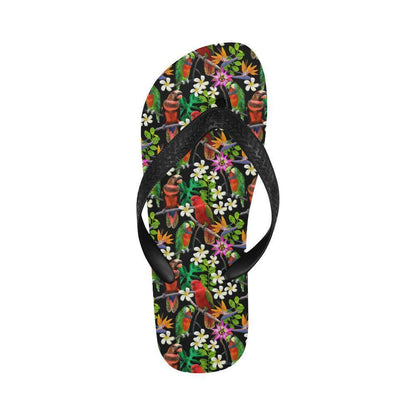 Parrot Design Print Flip Flops-JTAMIGO.COM