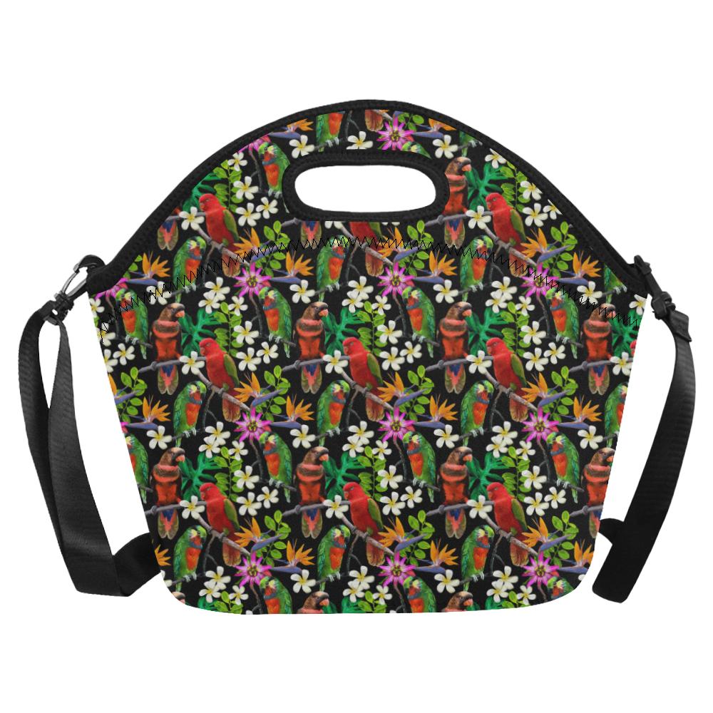 Parrot Design Print Neoprene Lunch Bag (Model 1669)(Large)-JTAMIGO.COM