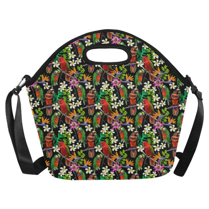 Parrot Design Print Neoprene Lunch Bag (Model 1669)(Large)-JTAMIGO.COM