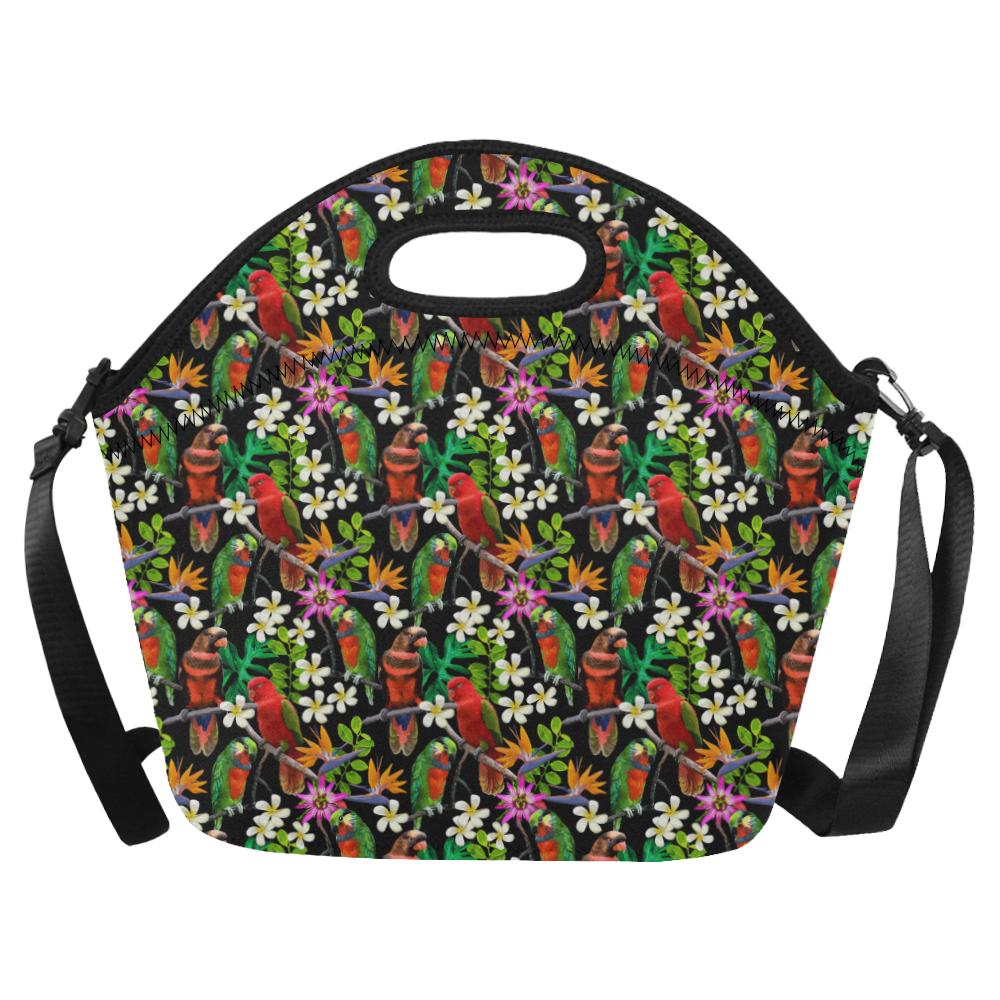 Parrot Design Print Neoprene Lunch Bag (Model 1669)(Large)-JTAMIGO.COM