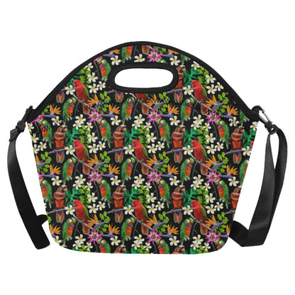 Parrot Design Print Neoprene Lunch Bag (Model 1669)(Large)-JTAMIGO.COM