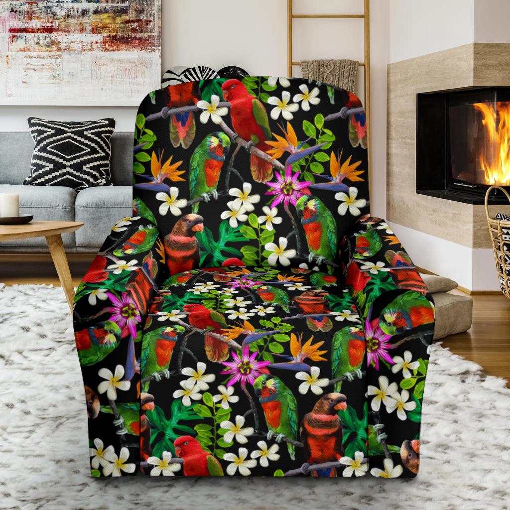 Parrot Design Print Single Sofa Slipcover -JTAMIGO.COM