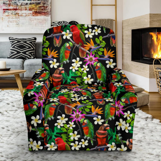 Parrot Design Print Single Sofa Slipcover -JTAMIGO.COM