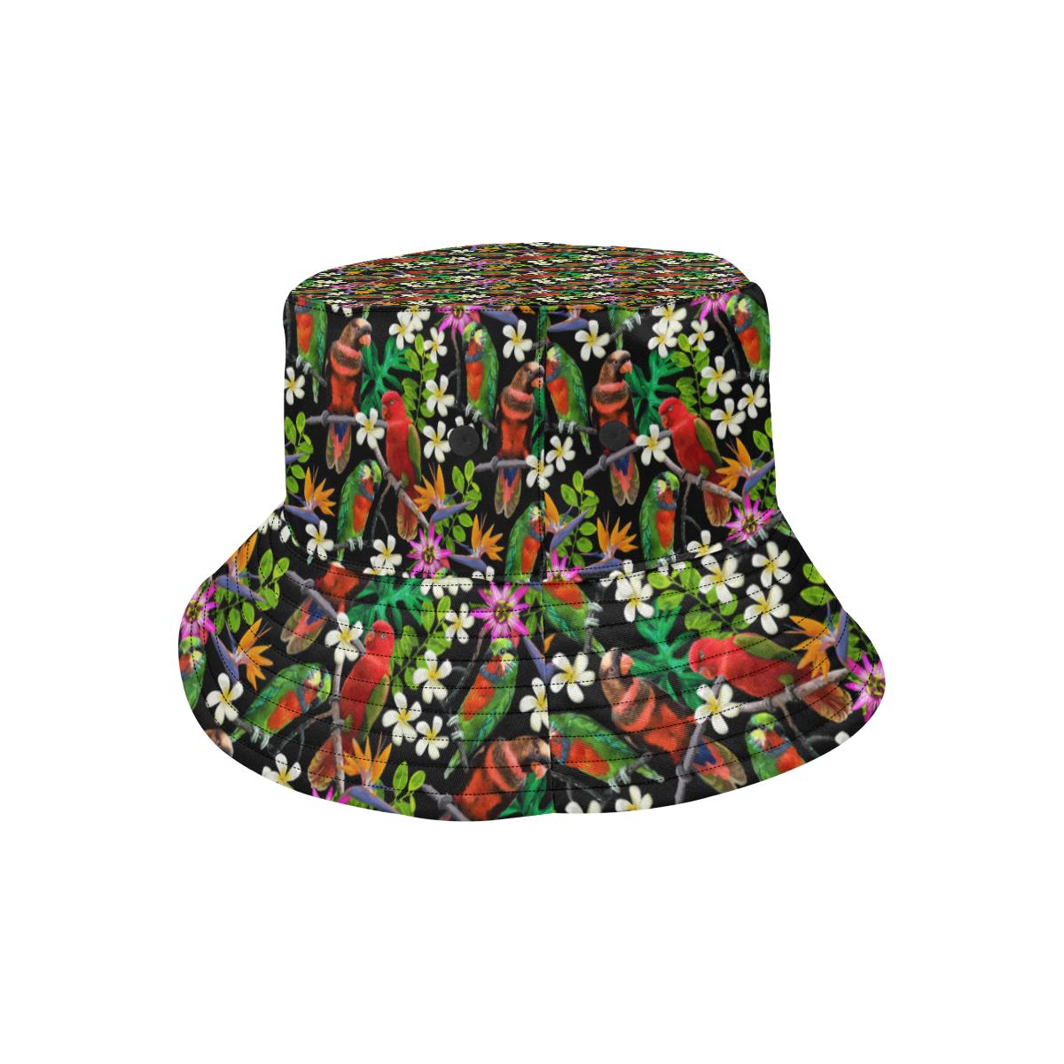 Parrot Design Print Unisex Bucket Hat