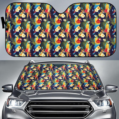 Parrot Themed Design Car Sun Shade For Windshield
